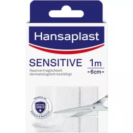 HANSAPLAST Herkkä laastari hypoallergeeninen 6 cmx1 m, 1 kpl