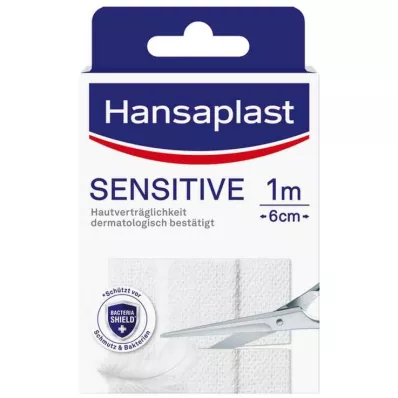HANSAPLAST Herkkä laastari hypoallergeeninen 6 cmx1 m, 1 kpl