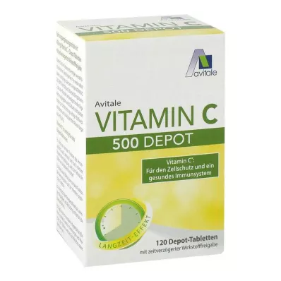 VITAMIN C 500 mg depottabletit, 120 kpl VITAMIN C 500 mg depottabletit, 120 kpl
