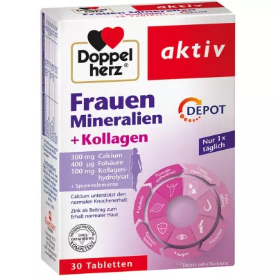 DOPPELHERZ Womens Minerals+Collagen Depot Tbl, 30 kpl