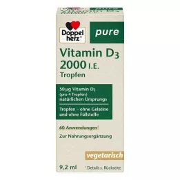 DOPPELHERZ D3-vitamiini 2000 I.U. puhtaita tippoja, 9,2 ml