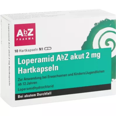 LOPERAMID AbZ akut 2 mg kovat kapselit, 10 kpl