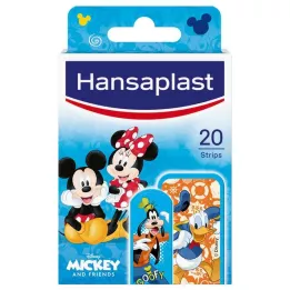 HANSAPLAST Lasten kipsiliuskat Mikki &amp; Ystävät, 20 kpl