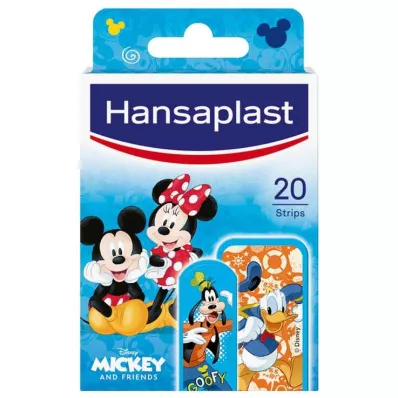 HANSAPLAST Lasten kipsiliuskat Mikki & Ystävät, 20 kpl HANSAPLAST Lasten kipsiliuskat Mikki & Ystävät, 20 kpl