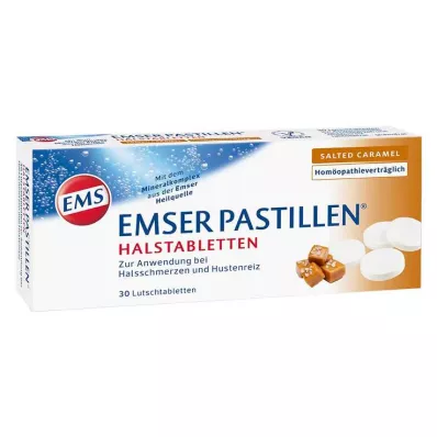 Emser Pastilles suolatut karamellikurkkutabletit, 30 kpl Emser Pastilles suolatut karamellikurkkutabletit, 30 kpl