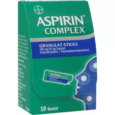 ASPIRIN Complex Granules Sticks 500 mg/30 mg Gran, 10 kpl