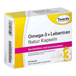 OMEGA-3+Liver Oil Natural Kapselit, 60 kapselia, 60 kapselia