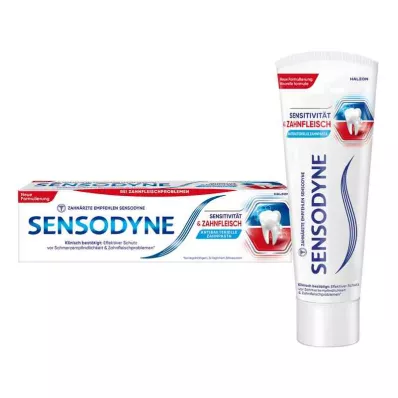 Sensodyne Sensitivity &amp; ikenen hammastahna (75 ml)