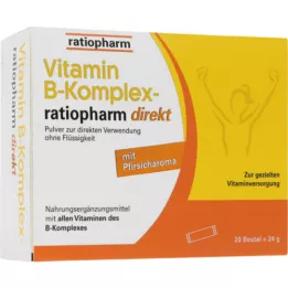 VITAMIN B-KOMPLEX-ratiopharm direct jauhe, 20 kpl