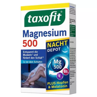 TAXOFIT Magnesium 500 yötabletti, 30 kpl