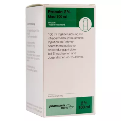 Procaine pharmarissano 2 % Maxi injektioneste Fla.100 ml, 100 ml Procaine pharmarissano 2 % Maxi injektioneste Fla.100 ml, 100 ml
