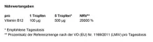Instructions for use for B12-vitamiini 100 µg suuriannoksiset vegaanitipat, 50 ml - 5