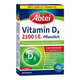 ABTEI D3-vitamiini 2100 I.U. kasviskapselit, 24 kpl