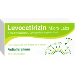 LEVOCETIRIZIN Micro Labs 5 mg kalvopäällysteiset tabletit, 100 kpl