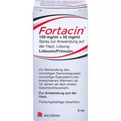 FORTACIN 150 mg/ml + 50 mg/ml suihke iholle, 5 ml