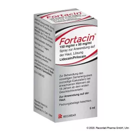 FORTACIN 150 mg/ml + 50 mg/ml suihke iholle, 5 ml