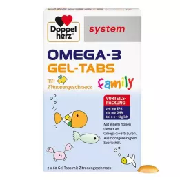 DOPPELHERZ Omega-3-geelitabletit perhejärjestelmä, 120 kpl