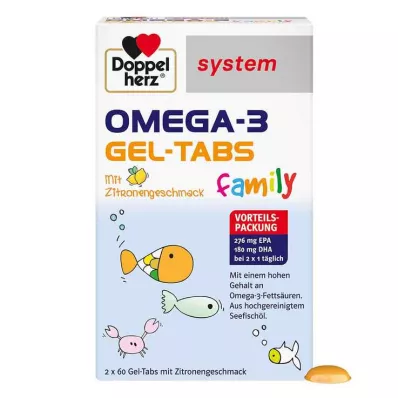 Doppelherz Omega-3 Gel Tabs -perhejärjestelmä, 120 kpl