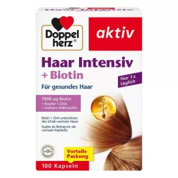DOPPELHERZ Hair Intensive+Biotin Kapselit, 100 kapselia