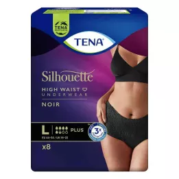 TENA SILHOUETTE plus L noir, 8 kpl