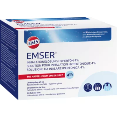 EMSER Inhalaatioliuos, hypertoninen 4 %, 20X5 ml