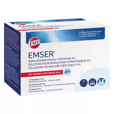 EMSER® inhalaatioliuos hypertoninen 4%, 20X5 ml EMSER® inhalaatioliuos hypertoninen 4%, 20X5 ml