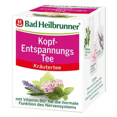 BAD HEILBRUNNER Head Relaxation Tea suodatinpussi, 8 kpl