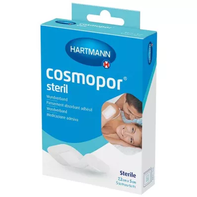 Cosmopor® steriili 5x7,2 cm, 5 kpl
