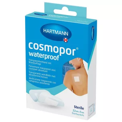 cosmopor® vedenpitävä 7,2 cm x 5 cm steriili, 5 kpl