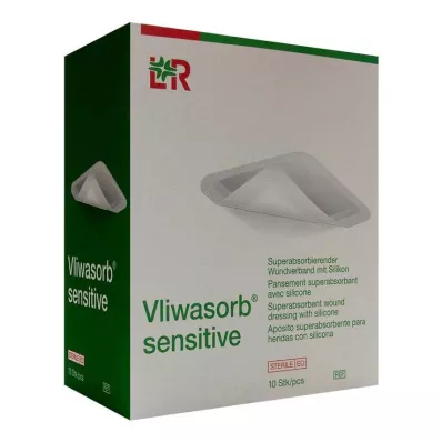Vliwasorb Sensitive 10x20 cm superabsorb.haavasidos, 10 kpl