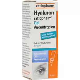 HYALURON-RATIOPHARM Gel-silmätipat, 10 ml
