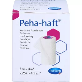 PEHA-HAFT Kiinnitysside lateksiton 6 cmx4 m OTC, 1 kpl