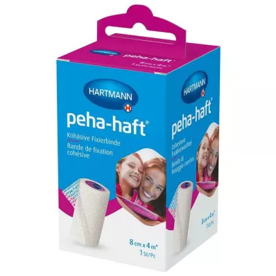 peha-haft® kohesiivinen kiinnitysside lateksiton 8 cm x 4 m, 1 kpl