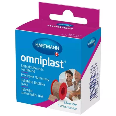 omniplast® itseliimautuva tekstiiliteippi 2,5 cm x 5 m, 1 kpl