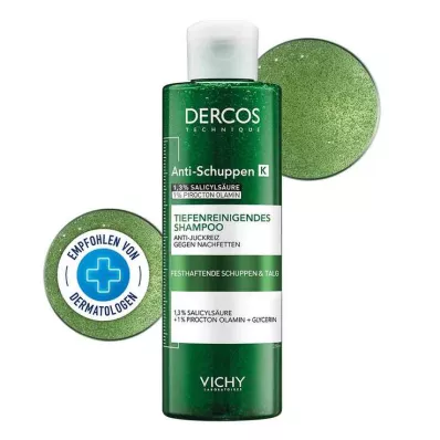 VICHY DERCOS Anti-Dandruff K pumppuliuos, 250 ml
