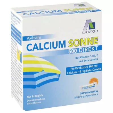 CALCIUM SONNE 500 suoraa annostikkua, 30 kpl CALCIUM SONNE 500 suoraa annostikkua, 30 kpl