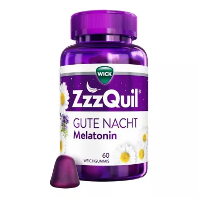 WICK ZzzQuil Good Night pehmeät kumit, 60 kpl WICK ZzzQuil Good Night pehmeät kumit, 60 kpl
