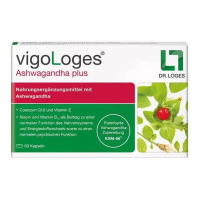 VIGOLOGES Ashwagandha plus -kapselit, 120 kpl VIGOLOGES Ashwagandha plus -kapselit, 120 kpl