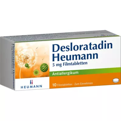 DESLORATADIN Heumann 5 mg kalvopäällysteiset tabletit, 10 kpl