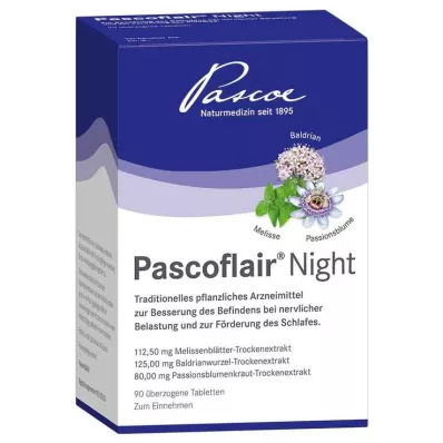 PASCOFLAIR yöpäällysteiset tabletit, 90 kpl PASCOFLAIR yöpäällysteiset tabletit, 90 kpl
