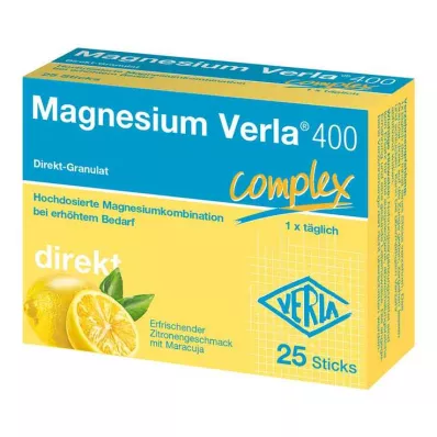MAGNESIUM VERLA 400 Lemon Direct -rakeet, 25 kpl