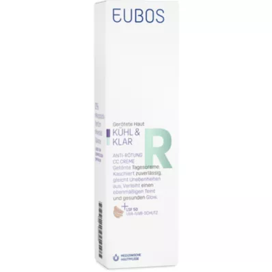 EUBOS KÜHL &amp; KLAR Punoitusta ehkäisevä CC Voide LSF 50, 30 ml