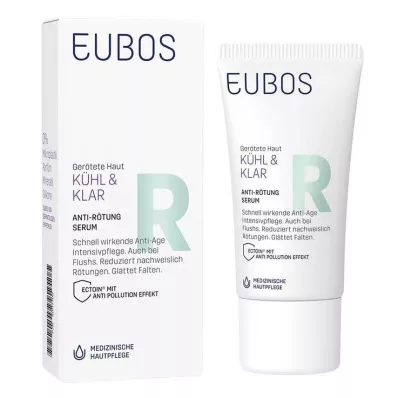 Eubos Cool &amp; kirkas punaisuutta ehkäisevä seerumi, 30 ml