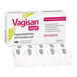 Vagisan sept emättimen peräpuikot povidoni-jodilla, 10 kpl