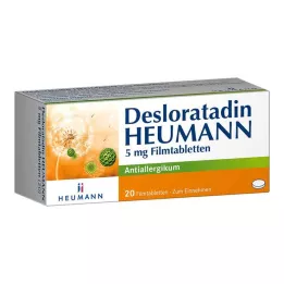 Desloratadiini HEUMANN 5 mg kalvopäällysteiset tabletit, 20 kpl