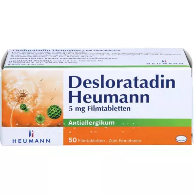 DESLORATADIN Heumann 5 mg kalvopäällysteiset tabletit, 50 kpl