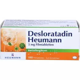 DESLORATADIN Heumann 5 mg kalvopäällysteiset tabletit, 100 kpl