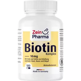 BIOTIN KOMPLEX 10 mg+sinkki+selenium suurannoskapseli, 180 kpl