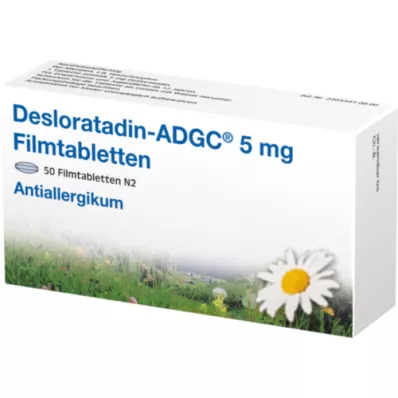 DESLORATADIN ADGC 5 mg kalvopäällysteiset tabletit, 50 kpl