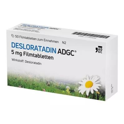 Desloratadiini-ADGC 5 mg kalvopäällysteiset tabletit, 50 kpl Desloratadiini-ADGC 5 mg kalvopäällysteiset tabletit, 50 kpl